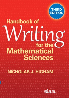 Handbook of Writing for the Mathematical Sciences, Third Edition – Nick